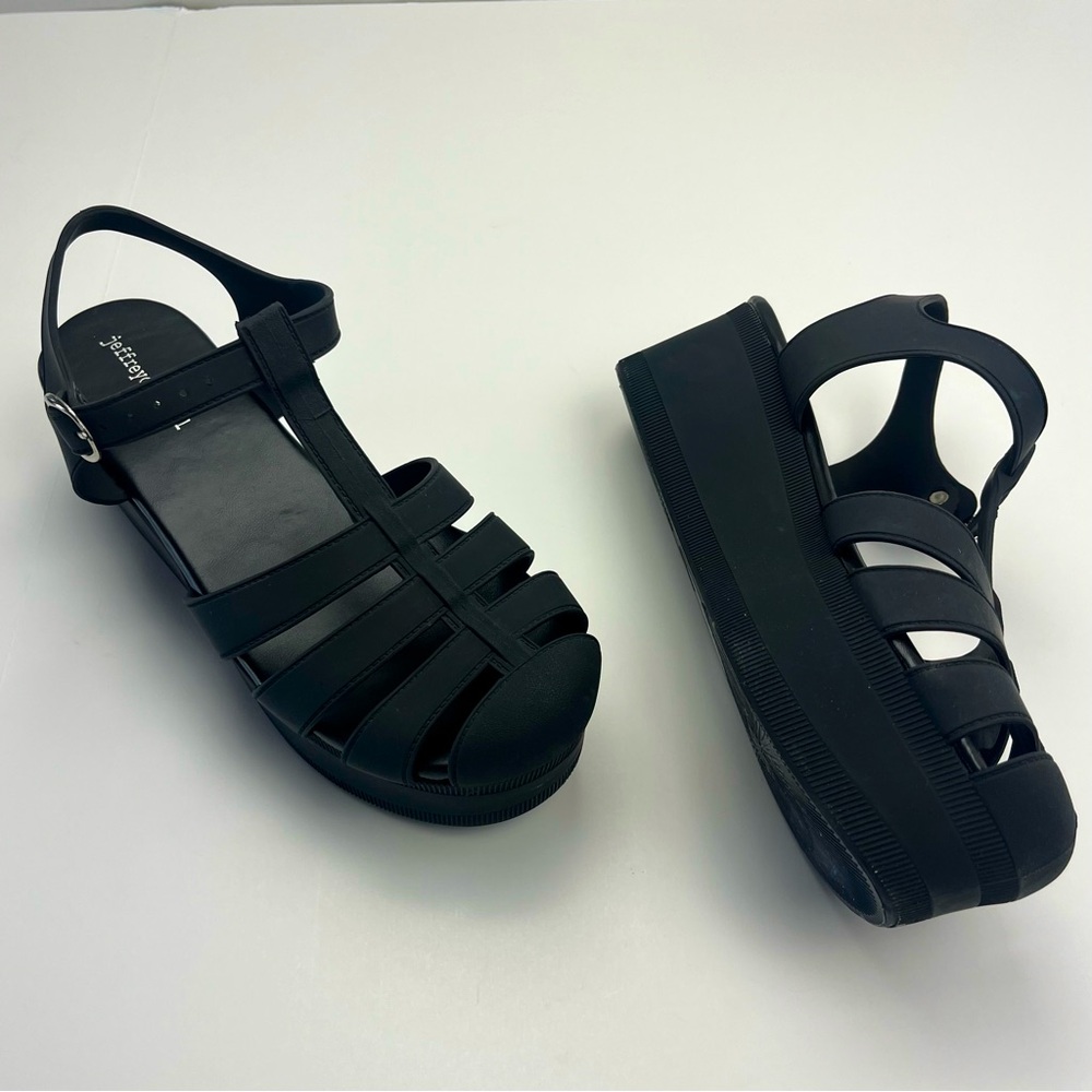 Jeffrey Campbell Black Platform Sandals